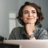 Young woman uses onOffice email management
